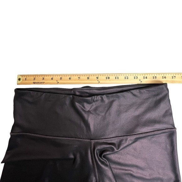 Athleta Womens Elation‎ Ultra High Rise Shimmer Leggings Powervita Burgandy 1X - Picture 7 of 9